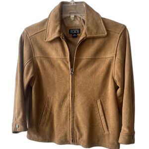 VINTAGE Children’s Place suede leather zip up jacket size S 5/6 Preppy